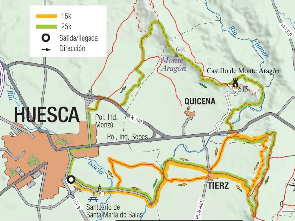 Croquis Trail Hoya de Huesca