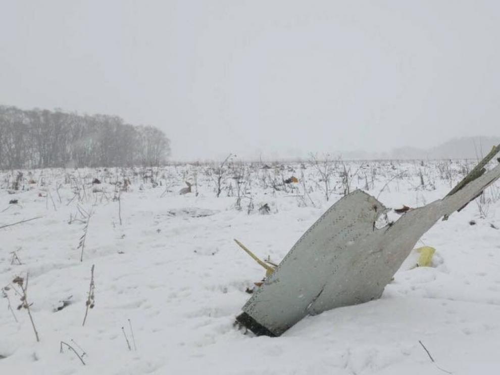 Un avión ruso se estrella a las afueras de Moscú