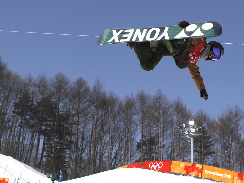 Queralt Castellet, en la final de halfpipe.