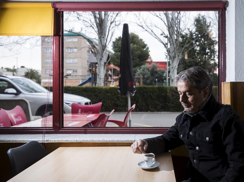 Natxo González, en la cafetería en la que se realizó la entrevista.