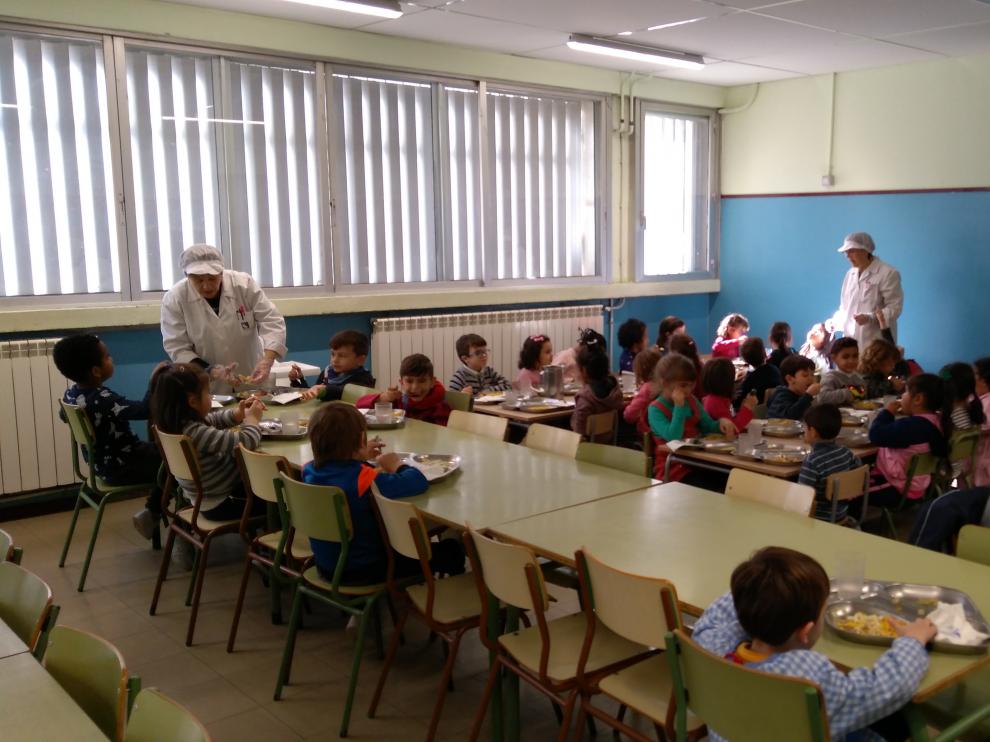 Comedor del colegio María Moliner.