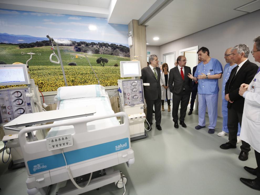 El presidente de Aragón, Javier Lambán, ha recorrido las instalaciones.