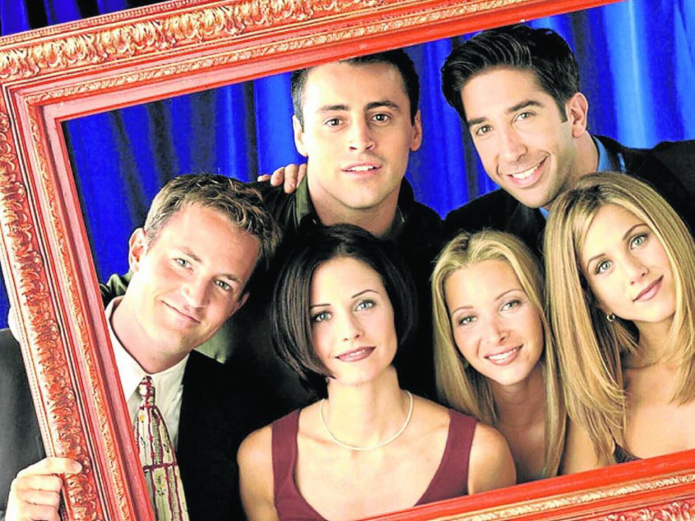Matthew Perry, Matt Le Blanc, David Schwimmer, Courtney Cox, Lisa Kudrow y Jennifer Aniston: un elenco para enmarcar.