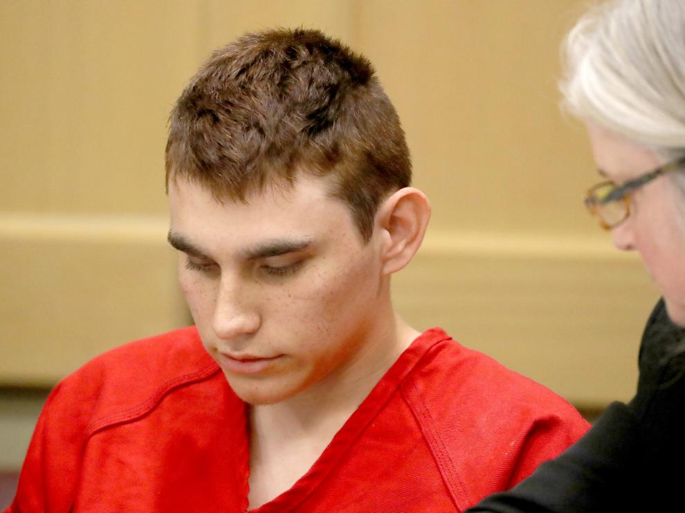 Nikolas Cruz, autor del tiroteo, durante una vista celebrada este lunes.
