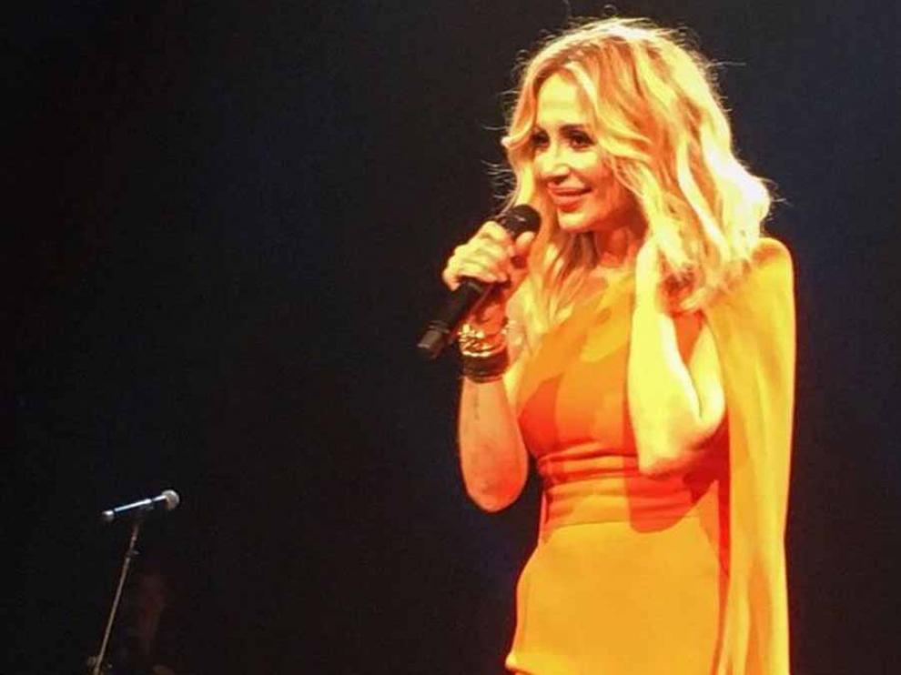 Marta Sánchez, en el Teatro de la Zarzuela de Madrid