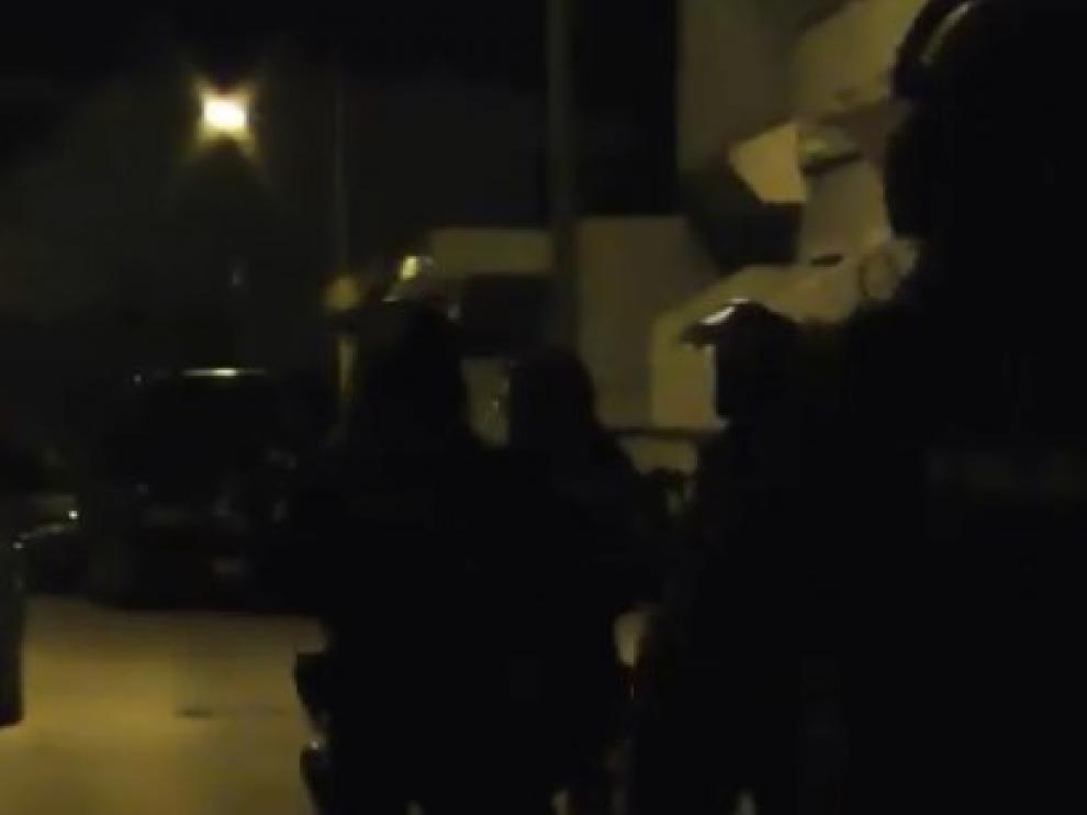 Momento de la detención del presunto yihadista en Torre Pacheco.