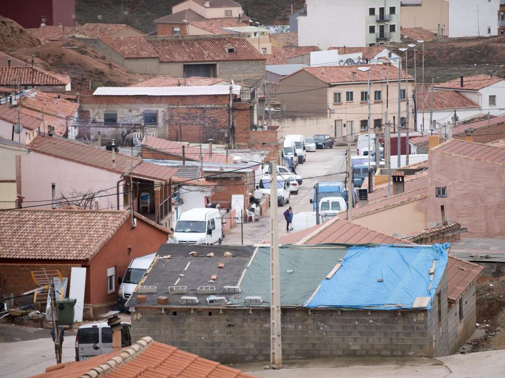 El barrio de Pomecia, en Teruel.