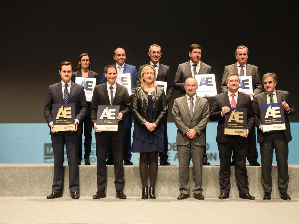 La consejera de Economía, Industria y Empleo del Gobierno de Aragón, Marta Gastón, presidió el acto de entrega de los premios, que tuvo lugar el pasado martes en el Palacio de Congresos de Zaragoza.