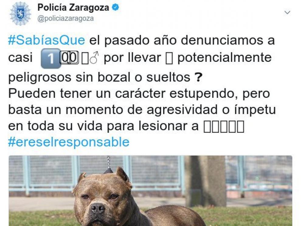 Tuit publicado por la Policía Local.