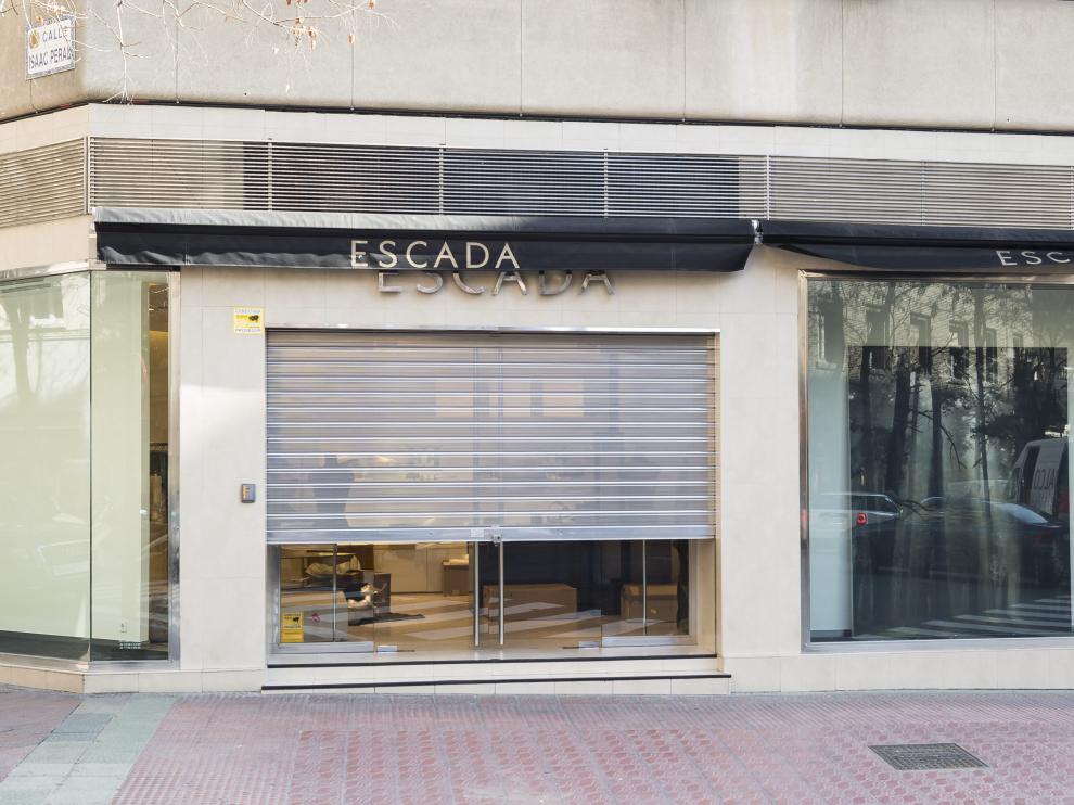 Escada hace efectivo el cierre de su tienda en la calle Sanclemente de Zaragoza