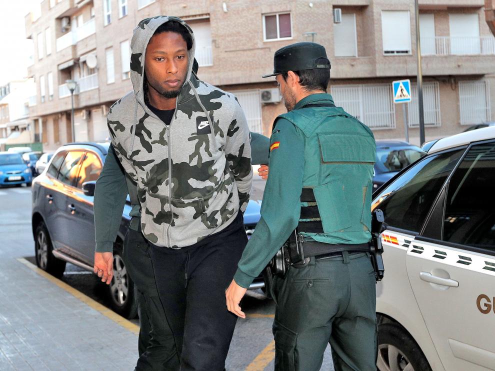 Rubén Semedo, este jueves en su llegada a los juzgados.