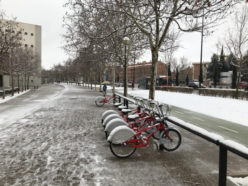 Nieve en Zaragoza
