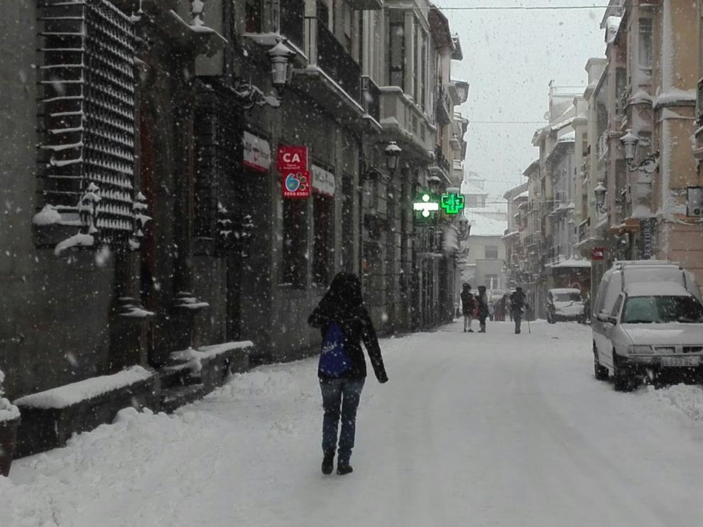 Nieve en Jaca