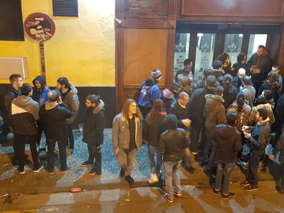 Imagen captada en la noche del sábado al domingo 25.