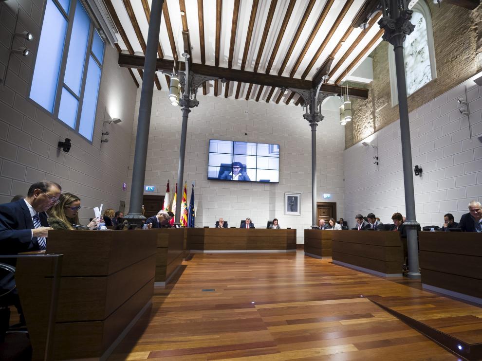 Pleno de la Diputación Provincial de Zaragoza en una imagen de archivo