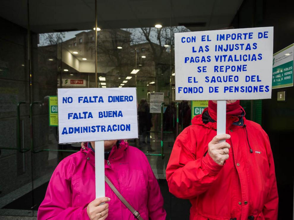 Protesta por las pensiones
