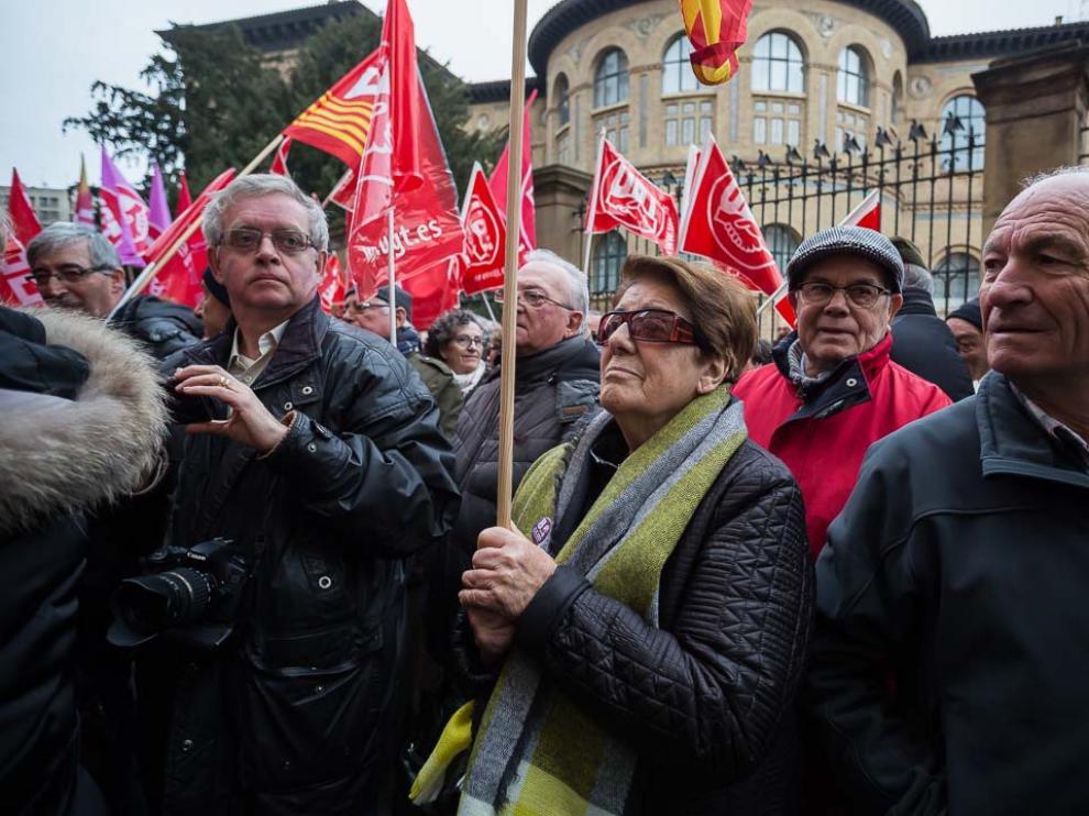 Protesta por las pensiones
