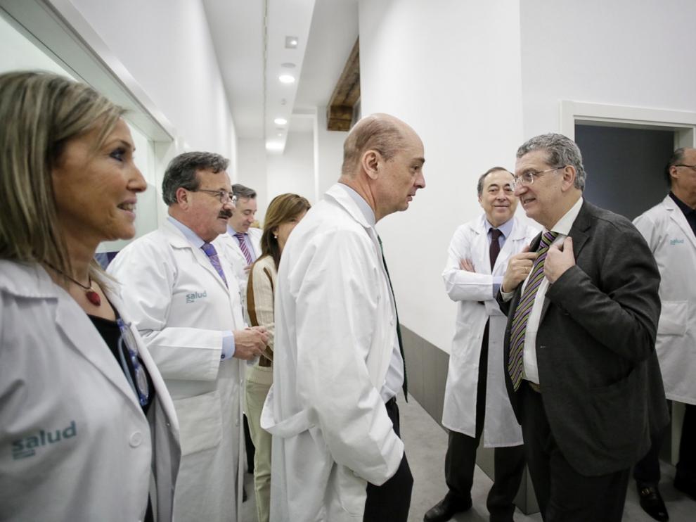 El consejero de Sanidad, Sebastián Celaya, ha participado en el balance de la unidad de cataratas del Provincial.