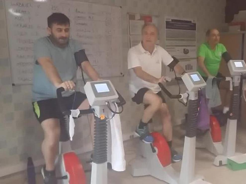 Al gimnasio en el hospital