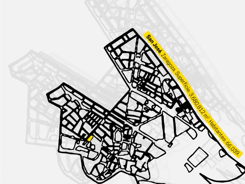 Imagen del proyecto LaDársena del barrio de San José de Zaragoza.