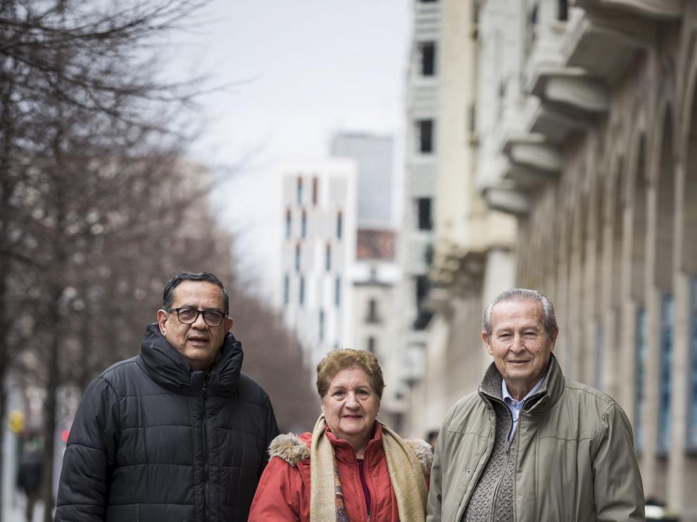 Juan Ramón Molina, Isabel Menaches y Luis Blanco.