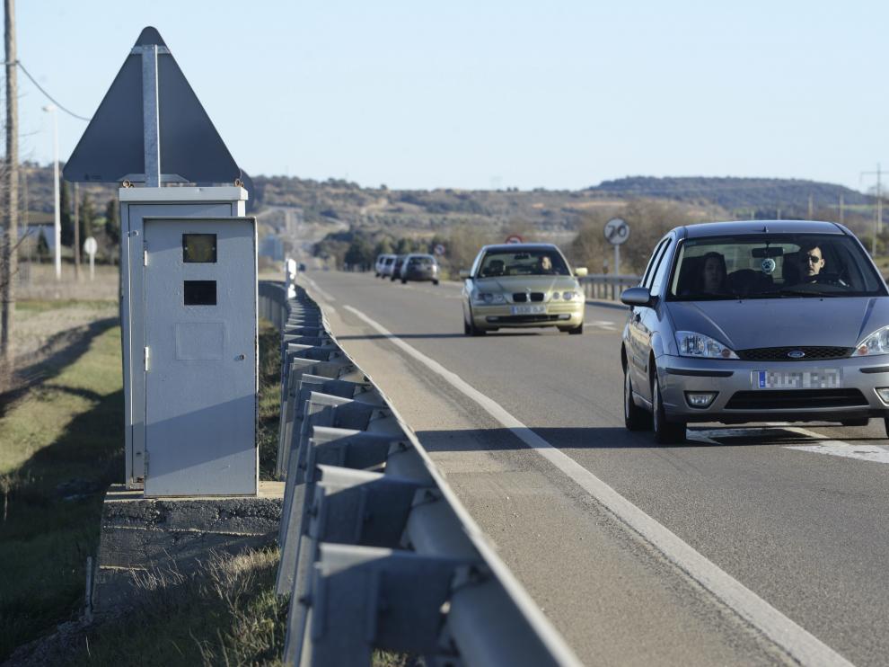 El radar ubicado en la zona de Estrecho Quinto es el que más denuncias tramita al año en Aragón.