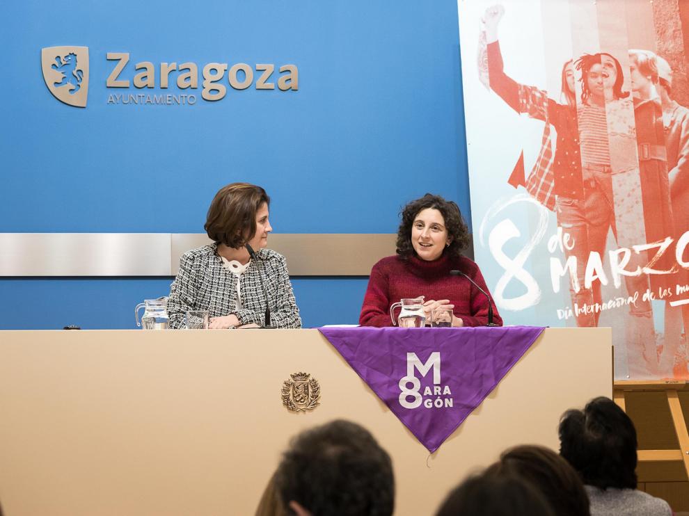 Arantza Gracia convocó ayer a los medios para informar de que todo el gobierno de ZEC secundará la huelga.