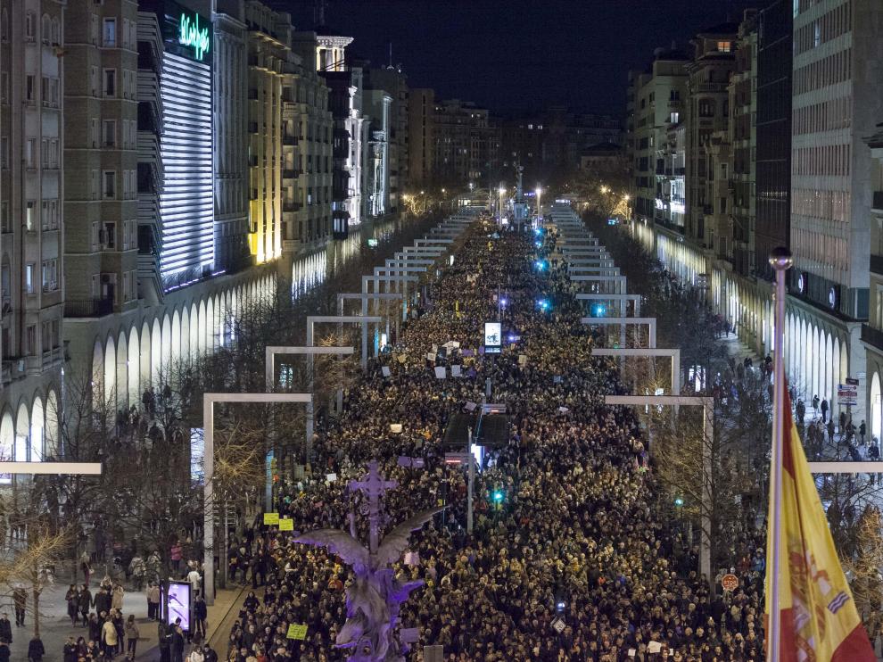 Manifestación del Día de la Mujer en Zaragoza
