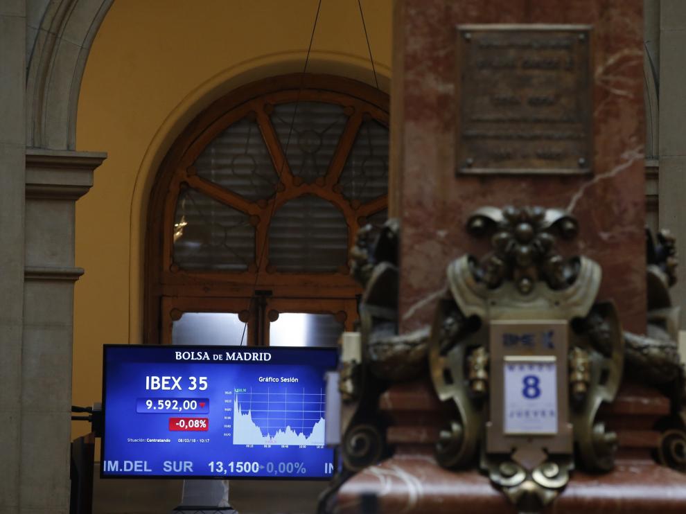 La Bolsa de Madrid, este jueves.