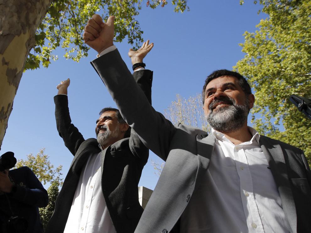 Jordi Sànchez y Jordi Cuixart