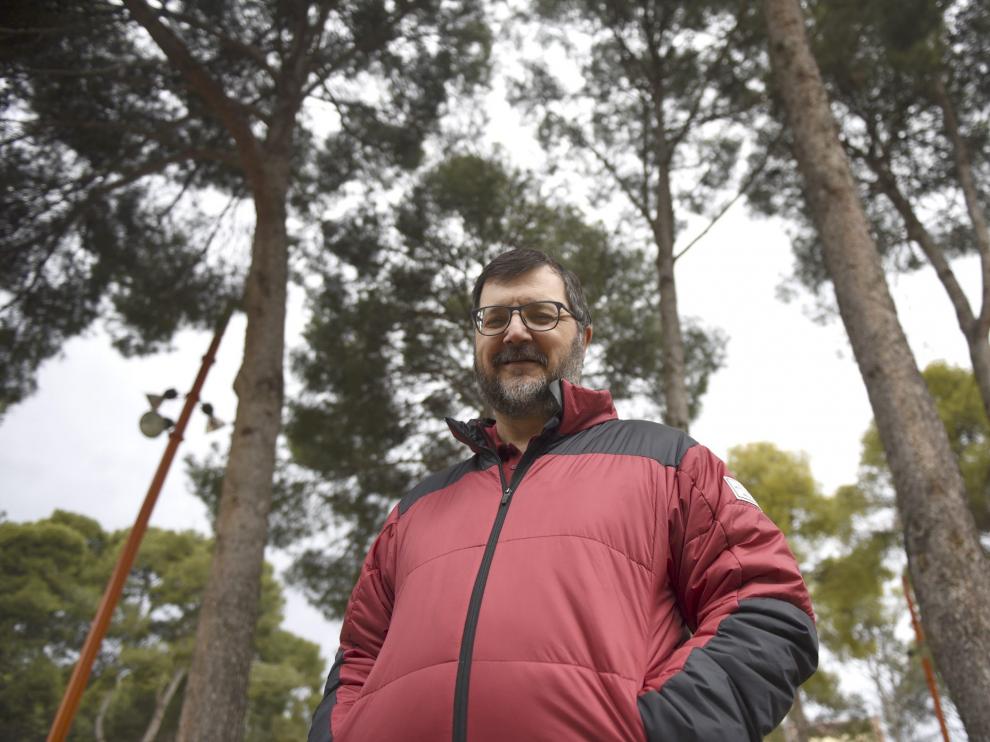 Manuel Montes, en su hábitat.