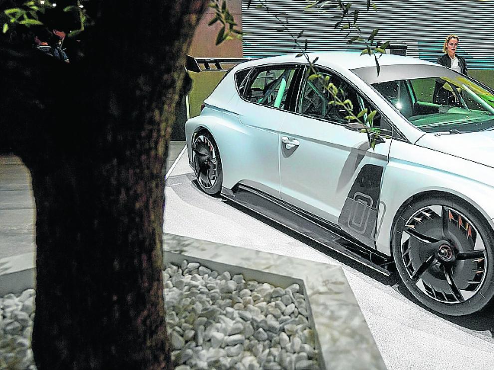 Coche eléctrico de la nueva marca de Seat, el Cupra e-Racer.