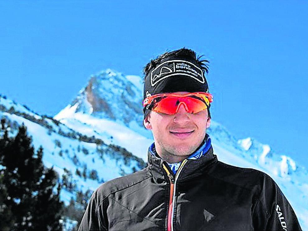 Martí Vigo, retratado por la cuenta Valle de Benasque.