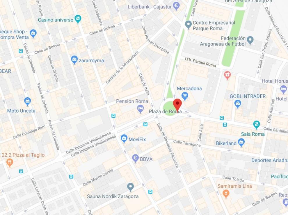 La detención ha sido en Duquesa de Villahermosa a la altura de Plaza Roma.