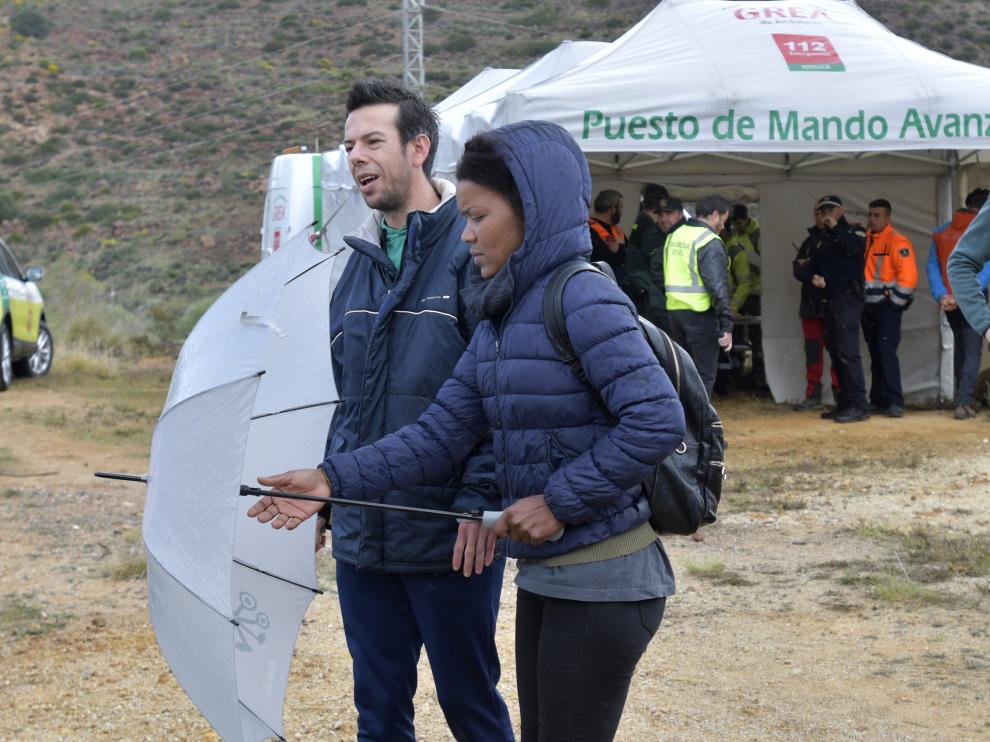El padre de Gabriel y Ana Julia Quezada, durante el segundo día de búsqueda del pequeño