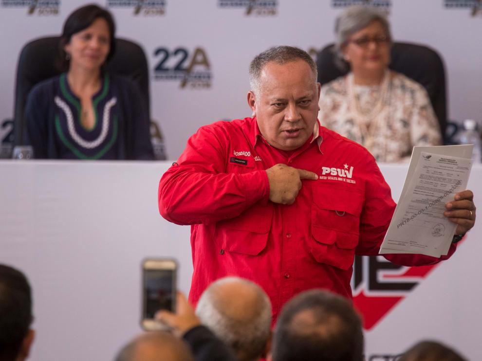 Diosdado Cabello, primer vicepresidente del Partido Socialista Unido de Venezuela.