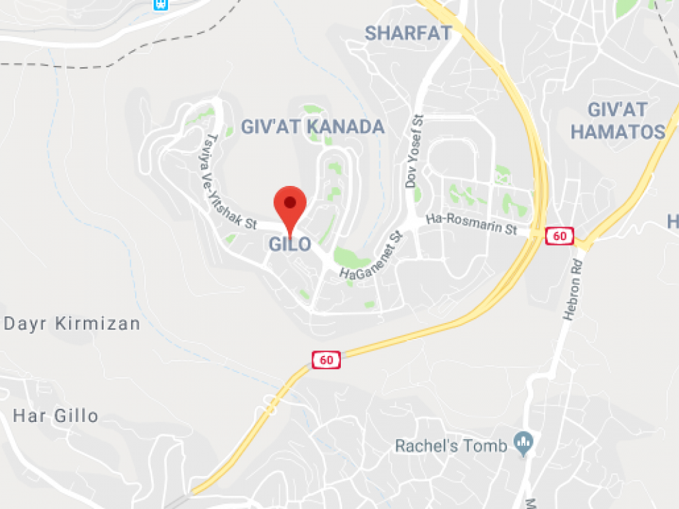 Asentamiento de Guiló, en el territorio palestino ocupado de Jerusalén Este
