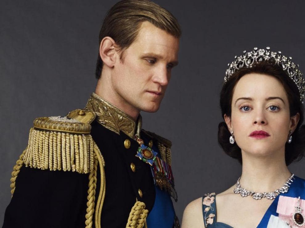 Smith y Foley, en sus papeles de Felipe de Edimburgo e Isabel II.