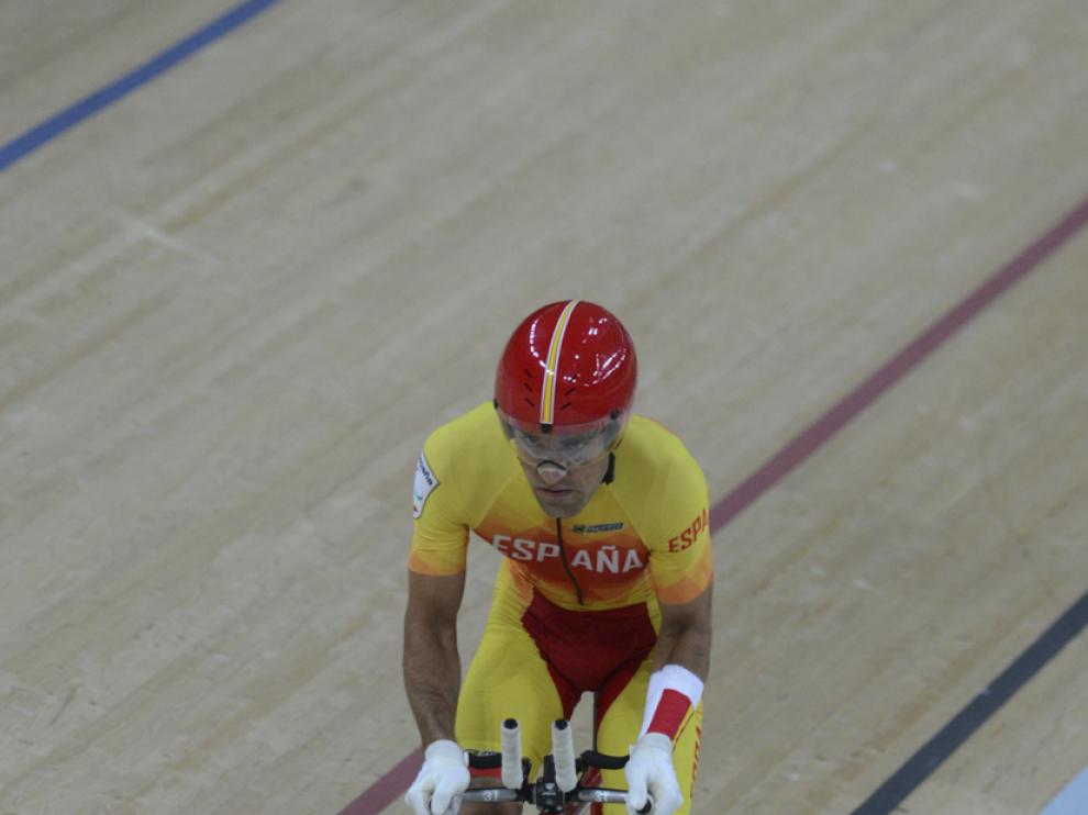 Eduardo Santas, en el Velódromo Olímpico de Río en 2016