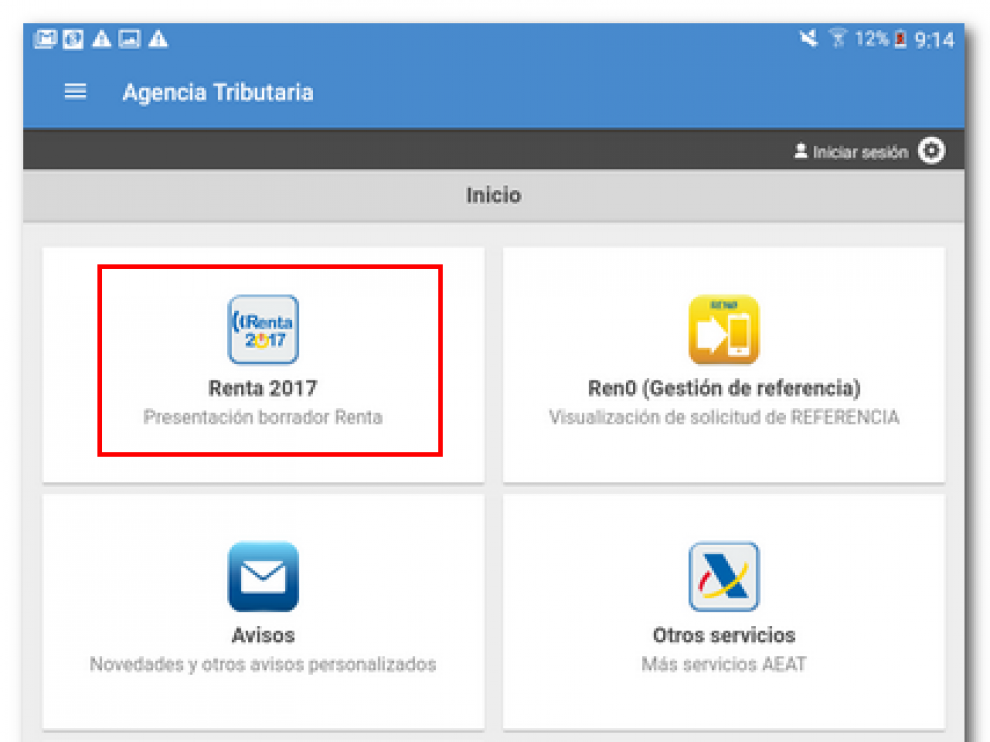 Nueva aplicación móvil de la Agencia Tributaria para la campaña de la Renta.
