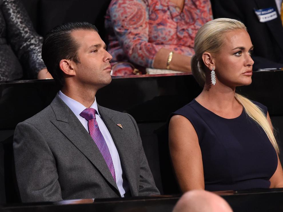 Donald Trump hijo y su mujer, Vanessa Trump, en una imagen de archivo.