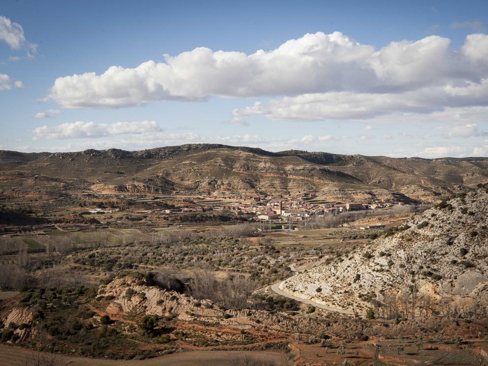 Vistas de Berge desde la Ermita de la Virgen de la Peña.