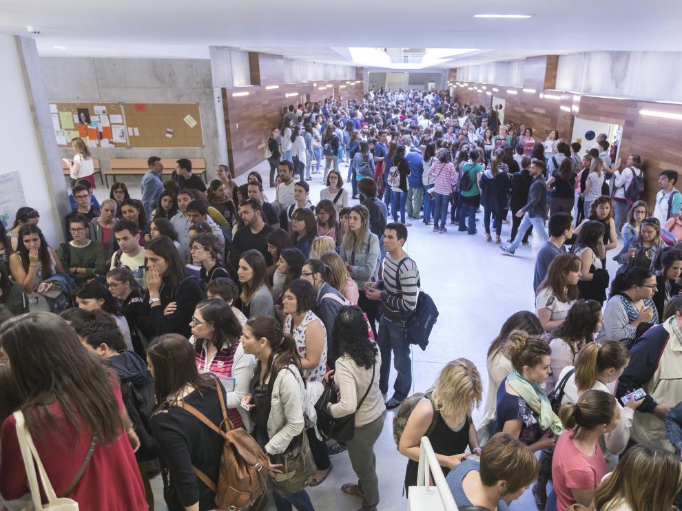 Oposiciones a maestros celebradas en 2016 en la Facultad de la Educación de Zaragoza