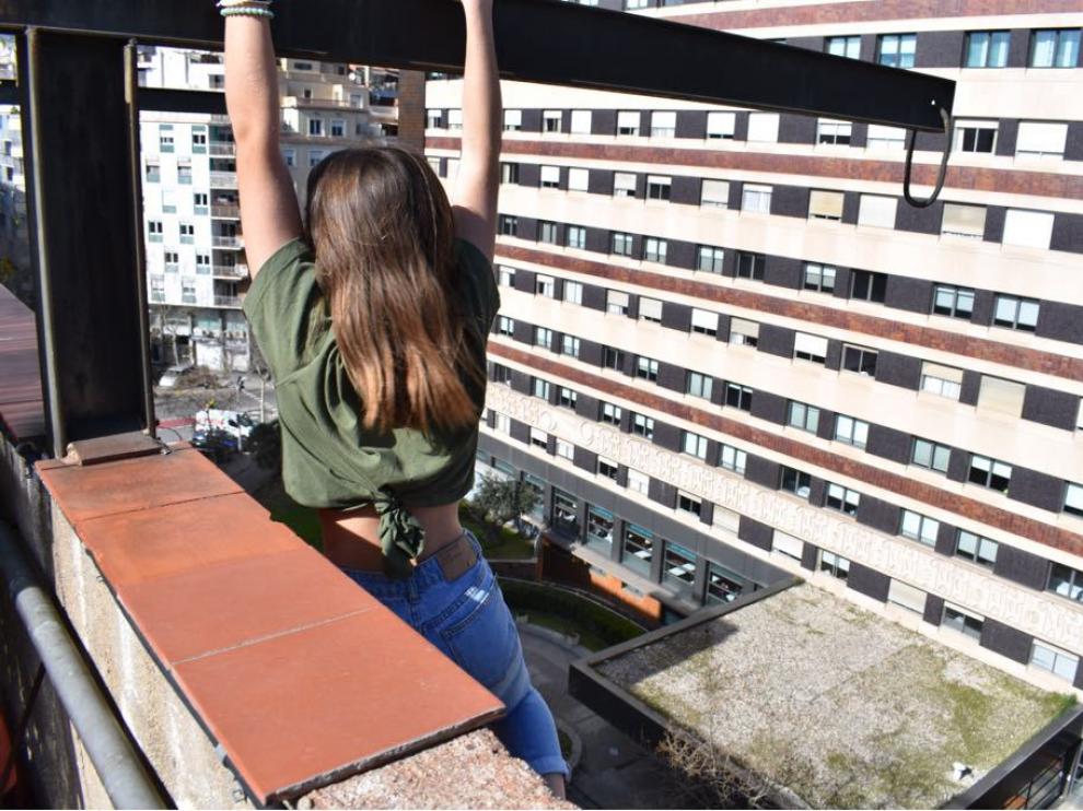 Así quiso posar la joven posteriormente rescatada.