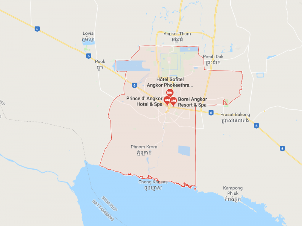 Siem Reap, al noreste de Camboya