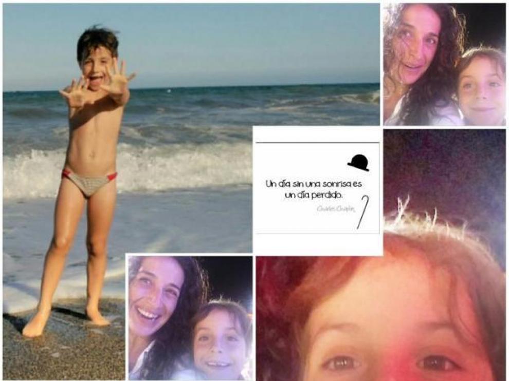 El collage de imágenes de Gabriel que los padres han hecho público este jueves
