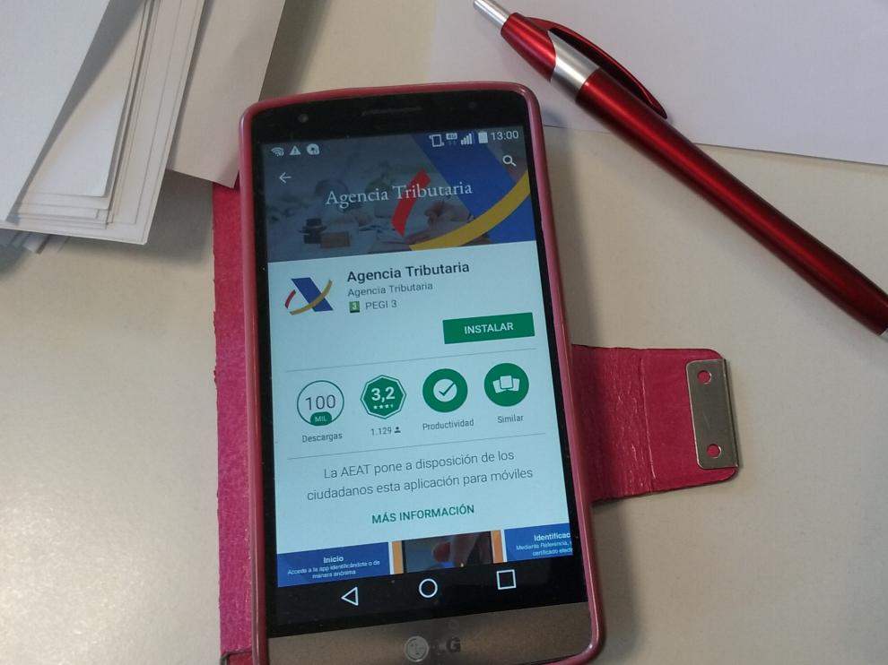 App oficial de la Agencia Tributaria para descargar desde Google Play