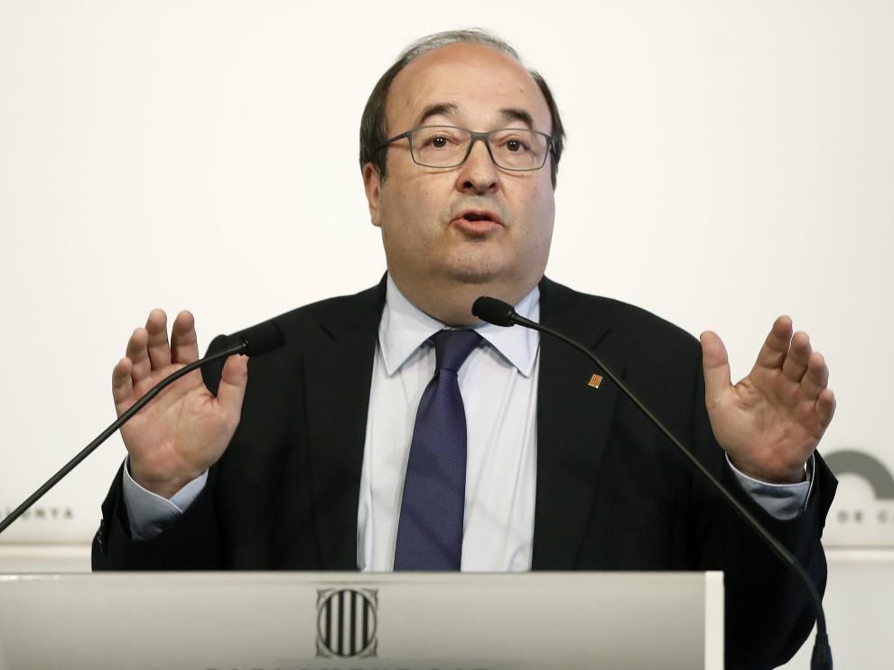 El líder del PSC, Miquel Iceta.