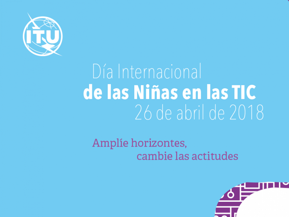 Imagen promocional del Día Internacional de las Niñas en las TIC.