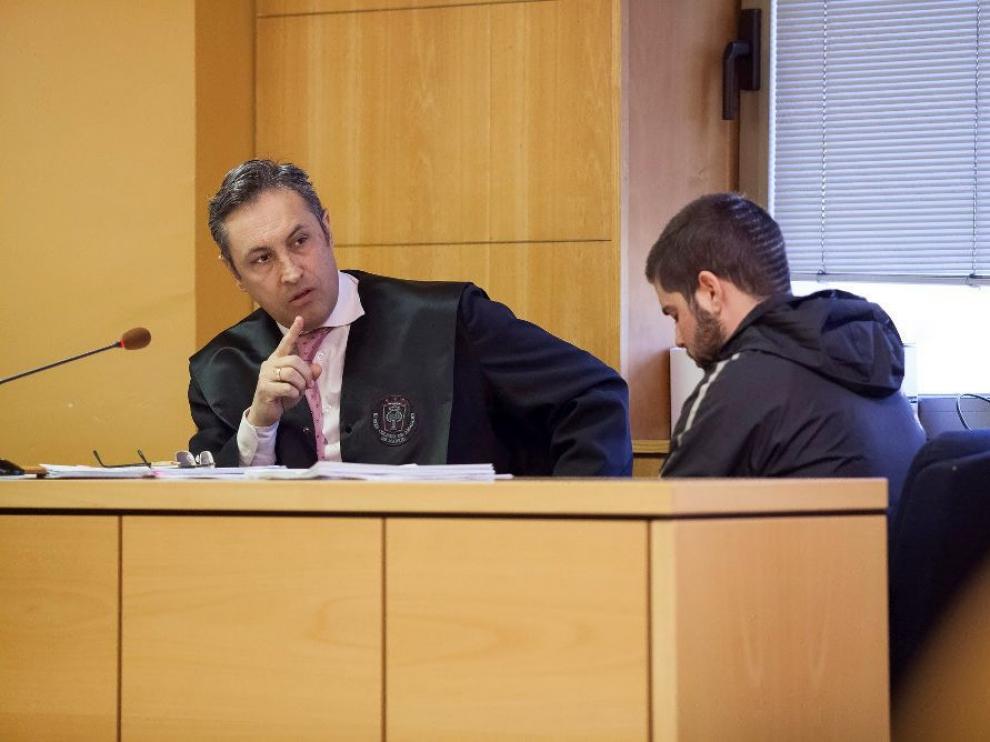 Sergio D.G declarando en la sesión
